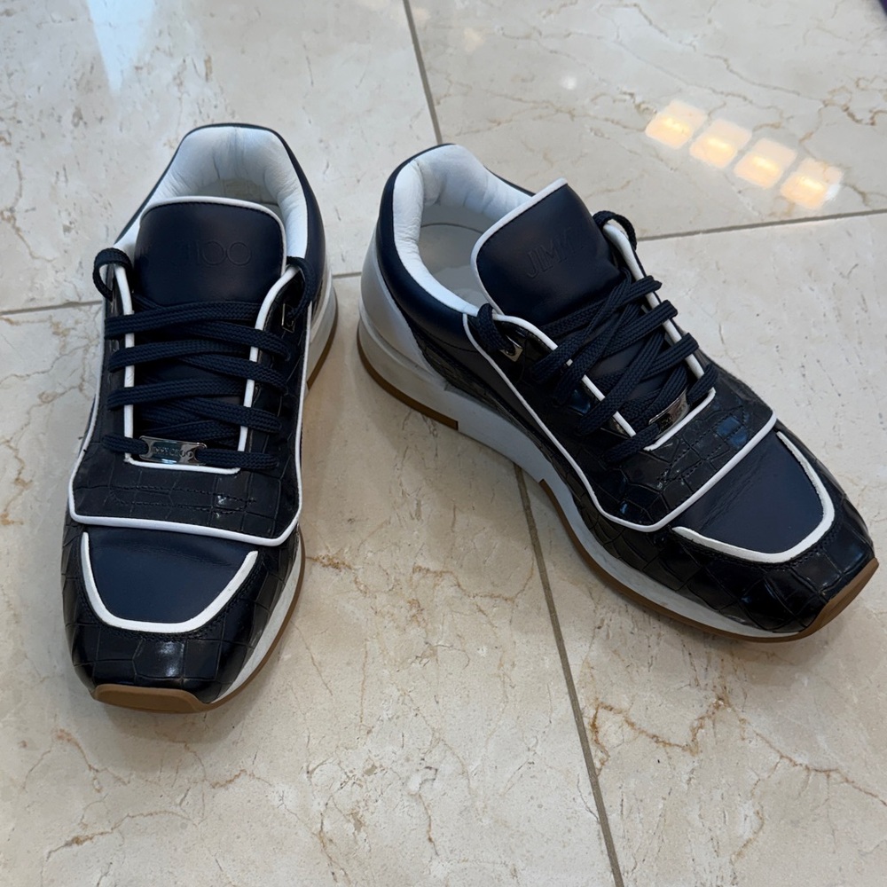 Men's Black and White Sneakers
